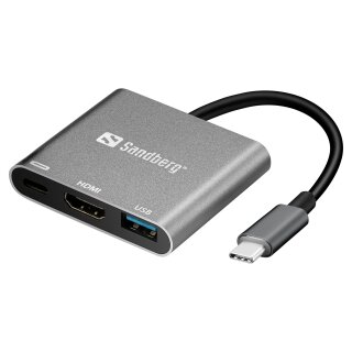 Sandberg 136-00 USB-C 3-in-1 PD 65W MiniDock