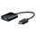 Goobay HDMI > VGA (ST-BU) Adapter Schwarz + 3,5mm Klinkenkabel