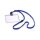 Namensschild Textilband 10 6x9cm 10er Pck blau