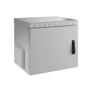 EFB 48,26cm 19Zoll 9HE Tiefe 450mm IP55 komplett vormontiert Wandgehaeuse Schrank Verteiler RAL7035 GRAU