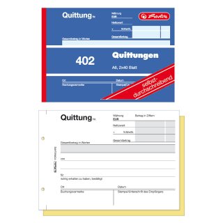 Quittungsblock 2x40 Bl. A6 selbstdurchschreibend