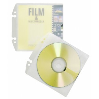 CD-Hülle Cover EASY für 2 CDs/1CD transp. 10 St