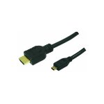 Logilink HDMI-Kabel Ethernet A -> micro D St/St 1.50m bk