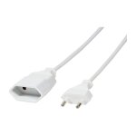 Logilink Netzkabel Euro CEE 7/16 Stecker zu Dose, 2m,...