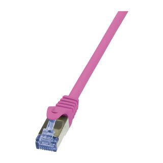 Patch Cable Cat.6A S/FTP pink 2,00m, PrimeLine