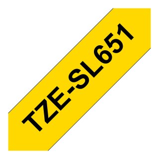 Schriftband Brother 24mm gelb/schwarz 8m TZe-SL651