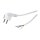 Logilink Power cable, CEE 7/7 (90°) to open End, white, 1.5 m