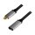 Logilink USB 3.2 Gen2 Type-C cable, C/M to C/F, 10 Gbps, 100W, 4K, alu, black/grey,0.5 m