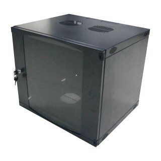 Logilink 19" Wallmount Single Section Box 09U, Flat Pack, black