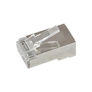 Modular Plug RJ45 Cat.6 STP, pass through, 50 pcs.