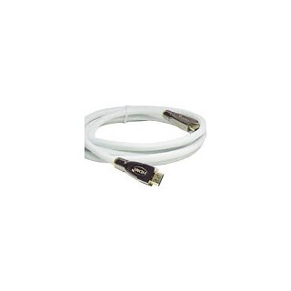 Series Anschlusskabel High-Speed-HDMI® mit Ethernet 4K2K / UHD, AKTIV, 24K vergoldete Kontakte, OFC, Nylongeflecht weiß, 15m