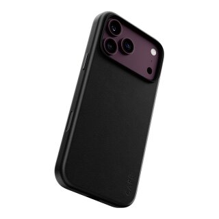 CARE by PanzerGlass Solo Vegan Leather Case Schwarz m. MagSafe iPhone 17 Pro Max