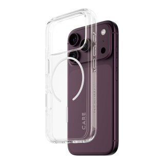 CARE by PanzerGlass Urban Explorer Case Transparent m. Weiss Magsafe iPhone 17 Pro