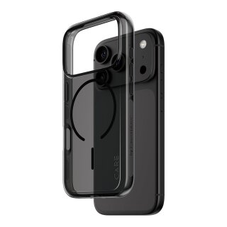 CARE by PanzerGlass Smokey Case m. Schwarz MagSafe iPhone 17 Pro