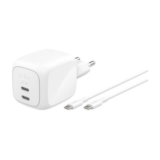 Belkin Ladegert Dual USB-C 67W PD PPS+2m Kabel