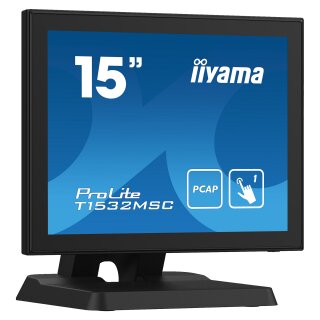 IIYAMA T1532MSC-B5X 38,1CM 15Zoll LCD 4:3 Projective Capacitive 10-Points Touch Bezel Free LED