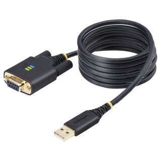 STARTECH.COM 2m USB Null Modem Kabel USB Seriell Adapter COM Retention FTDI USB RS232 Wechselbare DB9 Schrauben/Muttern