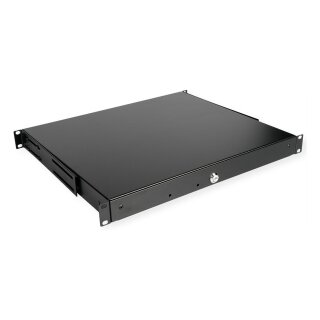 ROLINE 19-Zoll Tastatureinschub 1 HE, 400 T abschliebar schwarz