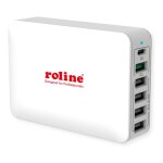 USB Charger 6 Port (4x USB-A 1x USB-C 1x USB-A QC3.0)...