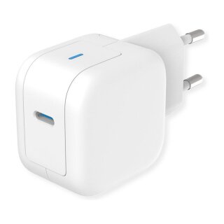 USB Charger mit Euro-Stecker 1 Port Typ-C GaN 20W