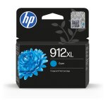 HP 912XL High Yield Cyan Original Ink Cartridge Cyan...