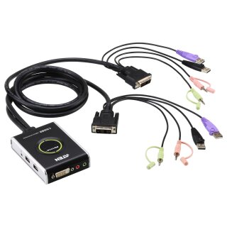 ATEN CS682 KVM Switch DVI USB 2 Ports