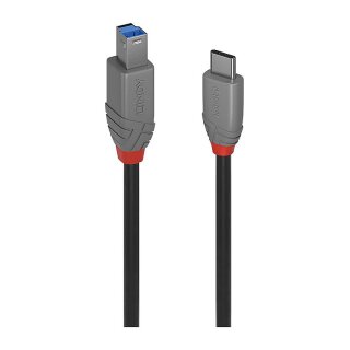 LINDY USB 3.2 Kabel Typ C/B Anthra Line 2m