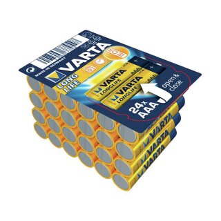 Alkaline Batterie "Longlife" BIG BOX, Micro (AAA) LR03, 1,5 Volt, in wiederverschliebarer Box - 1 Stck (04103 301 124)
