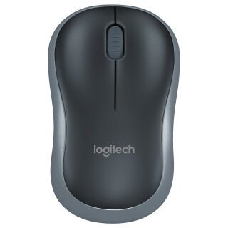 Logitech M185 - Mouse - optical - 3 buttons - wireless - 2.4 GHz - wireless receiver (USB)