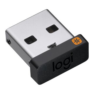 Logitech USB Unifying Receiver USB Receiver 9 mm 6 mm 15 mm 1.23 g Black Silver (910-005235)