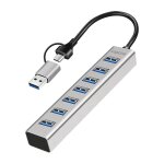 Logilink USB 3.0 Hub, 7-port, USB-A, aluminum housing