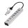 Logilink USB 3.0 Hub, 7-port, 4x USB-A 3x USB-C, aluminum housing