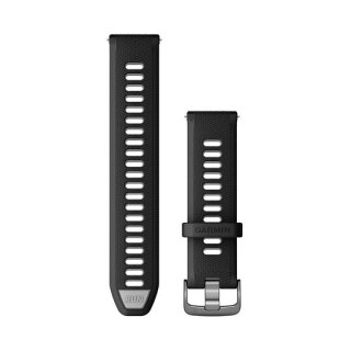 Garmin Schnellwechsel-Silikon-Armband 22 mm Schwarz/Hellgrau
