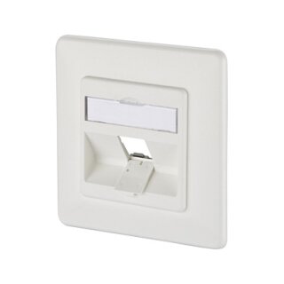 METZ CONNECT Keystone Anschlussdose UP 1 Port unbestuckt reinweiss