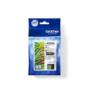 Brother LC422XLVALDR Schwarz, Cyan, Magenta, Gelb 3000Seiten 1500Seiten