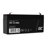Green Cell AGM VRLA 6V 3.4Ah maintenance-free battery for...