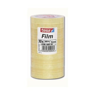 tesa STANDARD Klebefilm 15 mm x 66 m transparent