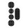 Goobay Kabel Management Set (schwarz, 5er-Set)