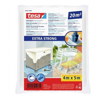 tesa Abdeckplane Drop Cloth Extra Strong 4m x 5m transparent