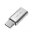 Logilink USB 2.0 Type-C adapter, C/M to Micro-USB/F, 480 Mbps, 15W, silver