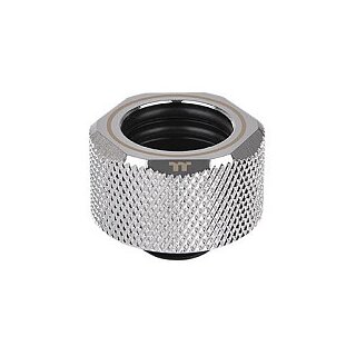 K Thermaltake Pacific C-PRO G1 4 PETG Tube 16mm OD Compression Chrome Chrome