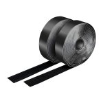 Klettband-Set, schwarz, Breite: 25 mm, Rolle, 5m