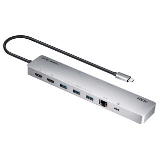 ATEN UH3240 USB-C Dock 4K Dual Display mit Power Passthrough