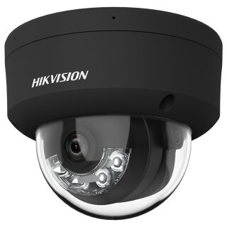Hikvision DS-2CD2143G2-LIS2U(2.8mm)(SCHWARZ) 4 MP Acusense Smart Hybrid Light Feste Dome Netzwerk Kamera