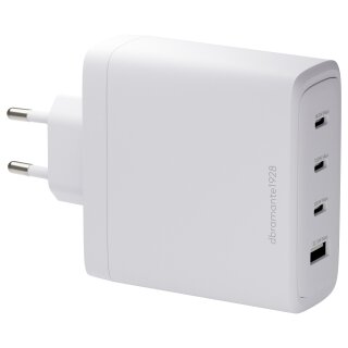 dbramante1928 re-charge - Netzteil - 140 Watt - 4 Ausgabeanschlussstellen (3 x USB-C, USB) - wei