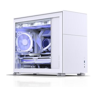 Jonsbo D31 Micro-ATX Gehäuse, Tempered Glass - weiß