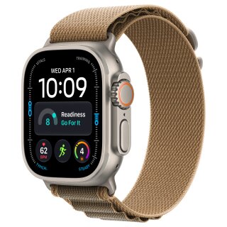 Apple Watch Ultra 4 Titanium Cellular 49mm Natur (Alpine Loop wüstensand) L