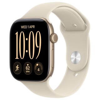 Apple Watch S12 Aluminium 42mm Lichtgold (Sportarmband sand) S/M