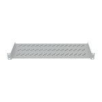 Fachboden 19" 2HE LogiLink. max.25 KG. d=250mm. grey