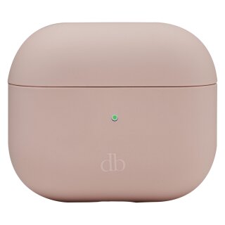 dbramante1928 Costa Rica - Tasche fr kabellose Kopfhrer - recycelter Kunststoff, Silikon - rosa sandfarben - fr Apple AirPods (3. Generation)